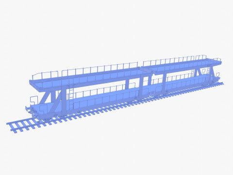 CFR Auto Carrier Rail Car v1 Modelo 3D