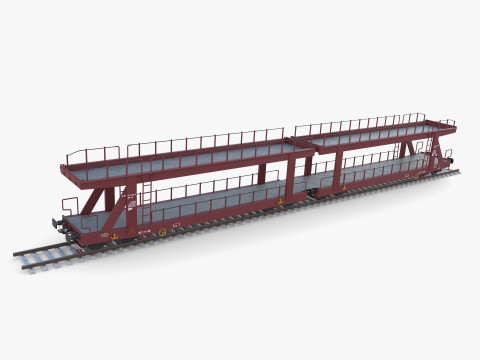 CFR Auto Carrier Rail Car v2 Modelo 3D
