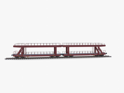 CFR Auto Carrier Rail Car v2 3D Model