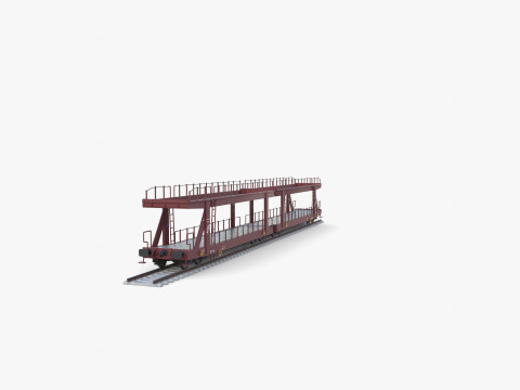 CFR Auto Carrier Rail Car v2 3D Model