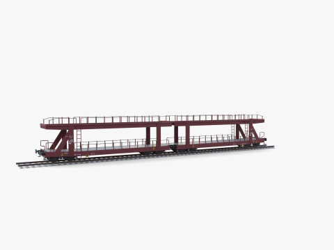 CFR Auto Carrier Rail Car v2 3D Model