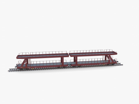 CFR Auto Carrier Rail Car v2 3D Model