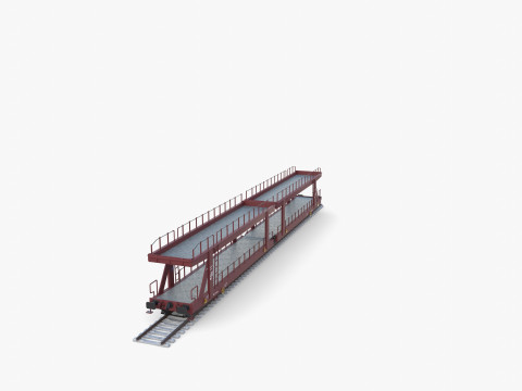 CFR Auto Carrier Rail Car v2 3D Model