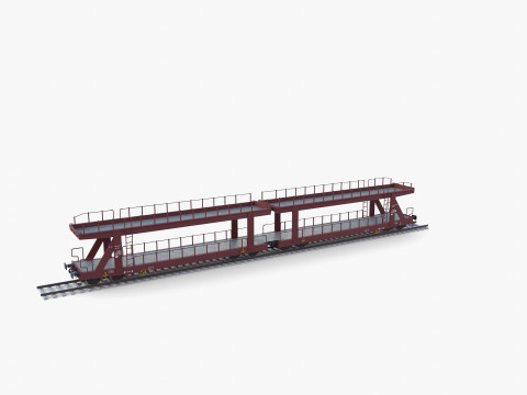 CFR Auto Carrier Rail Car v2 3D Model