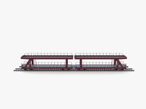 CFR Auto Carrier Rail Car v2 3D Model
