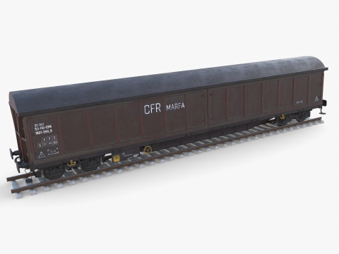 CFR Boxcar Rail Car v1 Modelo 3D