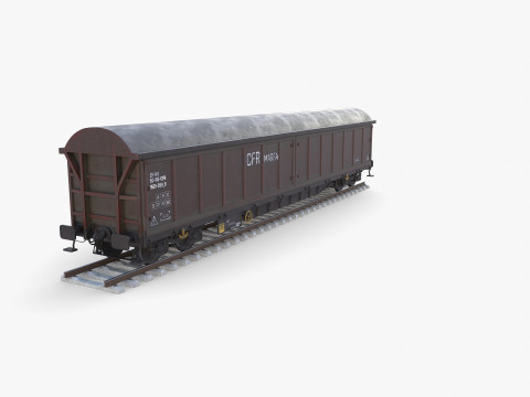 CFR Boxcar Rail Car v1 Modelo 3D