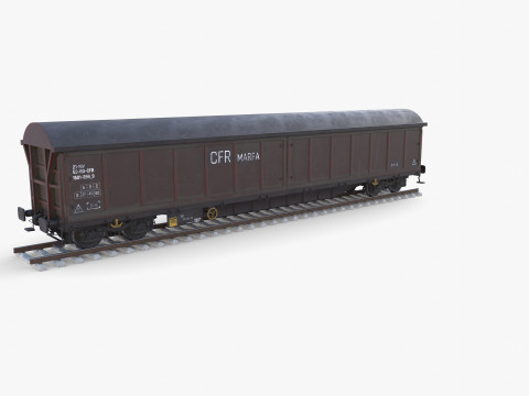 CFR Boxcar Rail Car v1 Modelo 3D