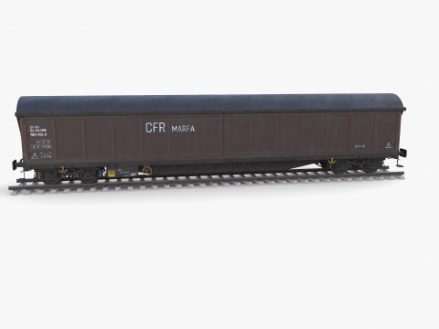 CFR Boxcar Rail Car v1 Modelo 3D