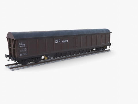 CFR Boxcar Rail Car v1 Modelo 3D