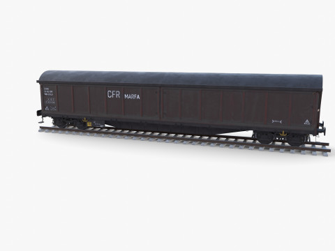 CFR Boxcar Rail Car v1 Modelo 3D