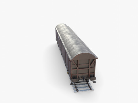 CFR Boxcar Rail Car v1 Modelo 3D