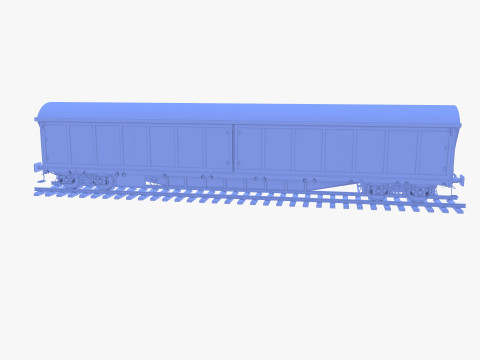 CFR Boxcar Rail Car v1 Modelo 3D