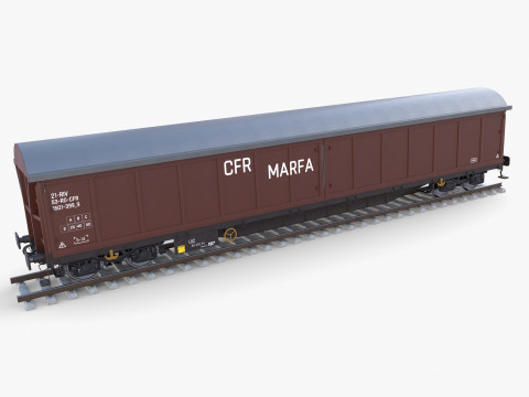 CFR Boxcar Rail Car v2 Modelo 3D