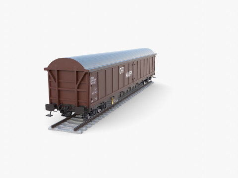 CFR Boxcar Rail Car v2 3D Модель