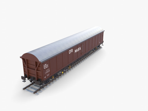 CFR Boxcar Rail Car v2 3D Модель