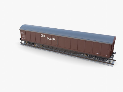 CFR Boxcar Rail Car v2 3D Модель