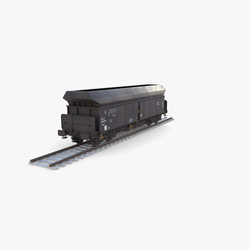 CFR Fals Self Discharger Rail Car v1 Modelo 3D .c4d .max .obj .3ds .fbx .stl .blend 