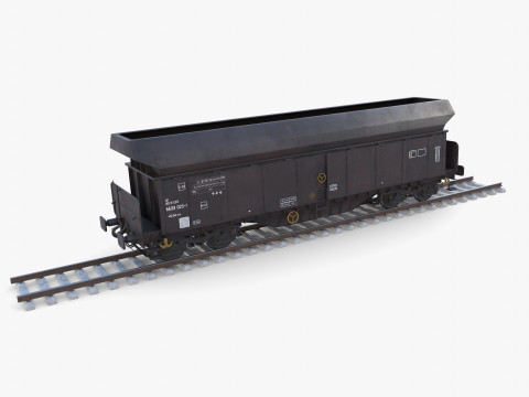 CFR Fals Self Discharger Rail Car v1 Modelo 3D