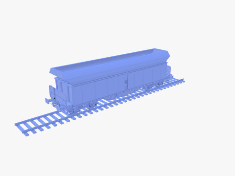 CFR Fals Self Discharger Rail Car v1 Modelo 3D