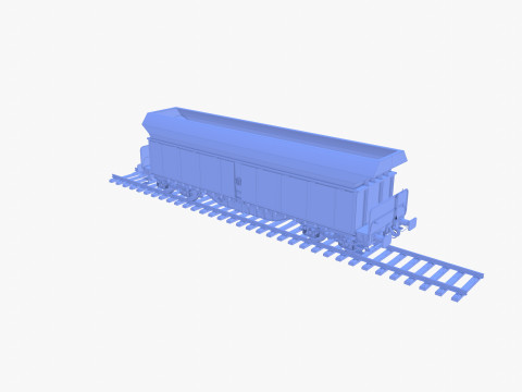 CFR Fals Self Discharger Rail Car v1 Modelo 3D