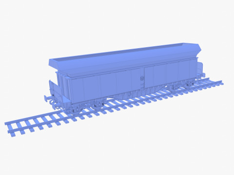 CFR Fals Self Discharger Rail Car v1 Modelo 3D