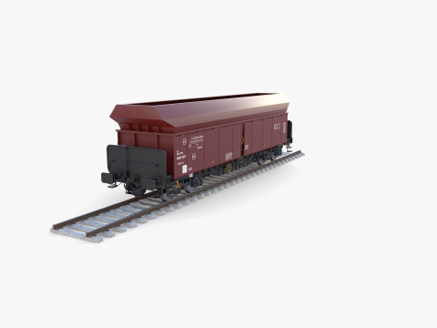 CFR Fals Self Discharger Rail Car v2 3D मॉडल
