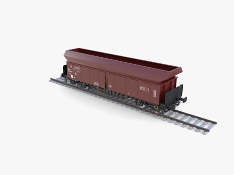 CFR Fals Self Discharger Rail Car v2 3D मॉडल