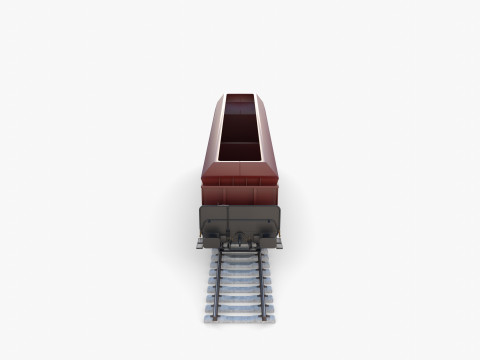 CFR Fals Self Discharger Rail Car v2 3D मॉडल