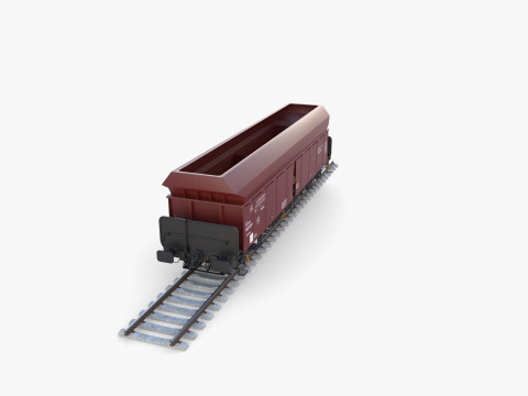 CFR Fals Self Discharger Rail Car v2 3D मॉडल
