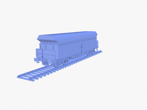 CFR Fals Self Discharger Rail Car v2 3D मॉडल