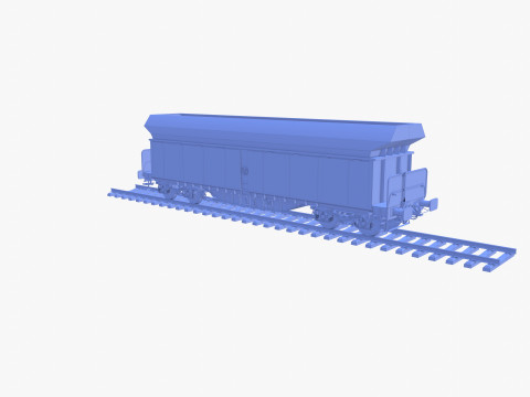 CFR Fals Self Discharger Rail Car v2 3D मॉडल