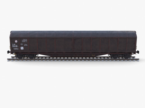 CFR Habis Sliding Door Wagon 339 Rail Car v1 Modelo 3D