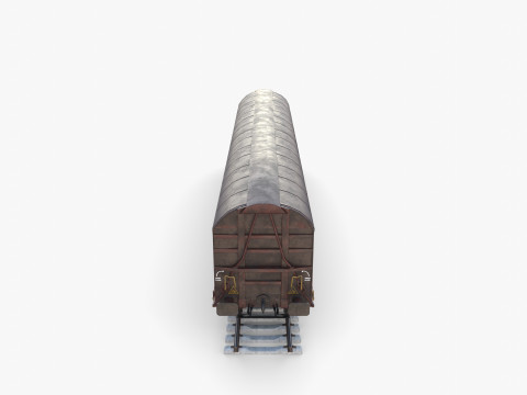 CFR Habis Sliding Door Wagon 339 Rail Car v1 Modelo 3D