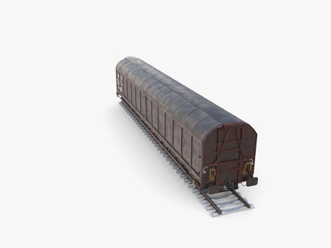 CFR Habis Sliding Door Wagon 339 Rail Car v1 Modelo 3D