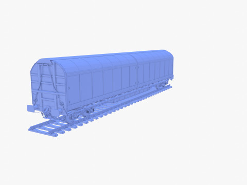 CFR Habis Sliding Door Wagon 339 Rail Car v1 Modelo 3D