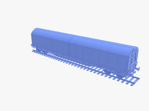 CFR Habis Sliding Door Wagon 339 Rail Car v1 Modelo 3D