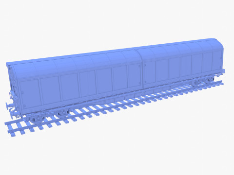 CFR Habis Sliding Door Wagon 339 Rail Car v1 Modelo 3D