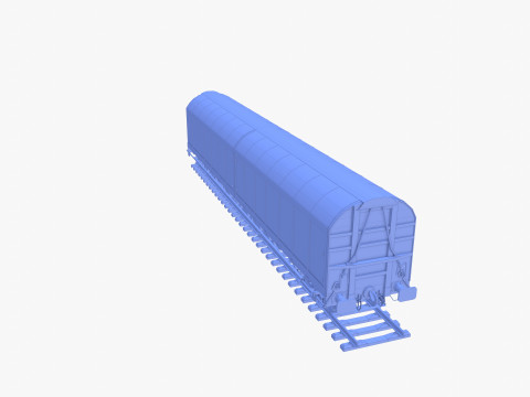 CFR Habis Sliding Door Wagon 339 Rail Car v1 Modelo 3D
