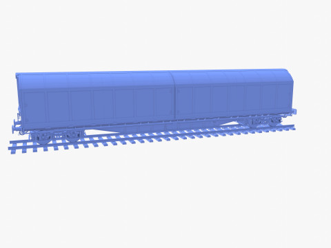 CFR Habis Sliding Door Wagon 339 Rail Car v1 Modelo 3D
