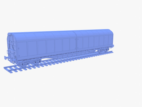 CFR Habis Sliding Door Wagon 339 Rail Car v1 Modelo 3D