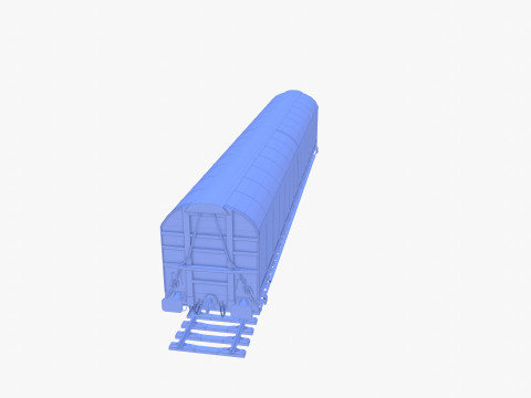 CFR Habis Sliding Door Wagon 339 Rail Car v1 Modelo 3D