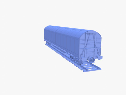CFR Habis Sliding Door Wagon 339 Rail Car v1 Modelo 3D