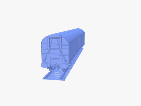 CFR Habis Sliding Door Wagon 339 Rail Car v1 Modelo 3D