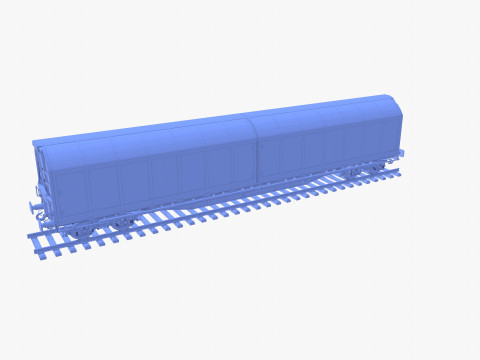 CFR Habis Sliding Door Wagon 339 Rail Car v1 Modelo 3D