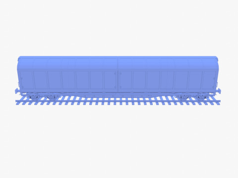 CFR Habis Sliding Door Wagon 339 Rail Car v1 Modelo 3D