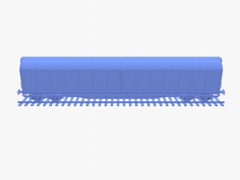 CFR Habis Sliding Door Wagon 339 Rail Car v1 Modelo 3D