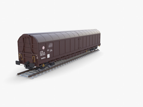 CFR Habis Sliding Door Wagon 339 Rail Car v2 Modèle 3D