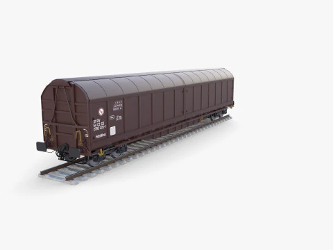 CFR Habis Sliding Door Wagon 339 Rail Car v2 3D Model