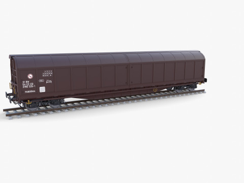 CFR Habis Sliding Door Wagon 339 Rail Car v2 Modèle 3D